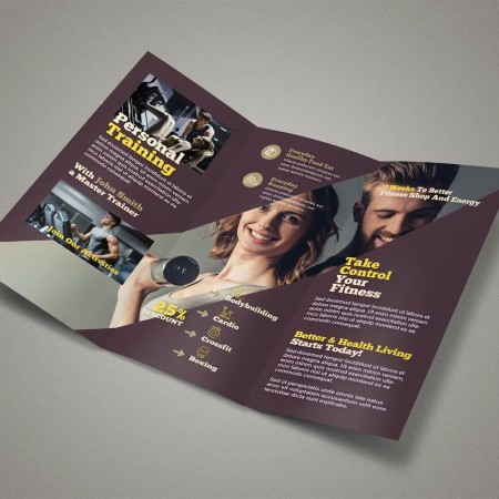 500 Brochures 8.5"x11" Tri Folded to 8.5"x3.5" 500 Brochures 8.5